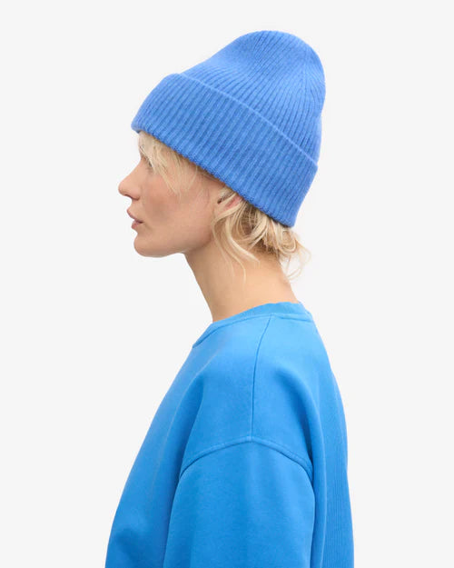 Merino čiapka COLORFUL STANDARD - Pacific blue